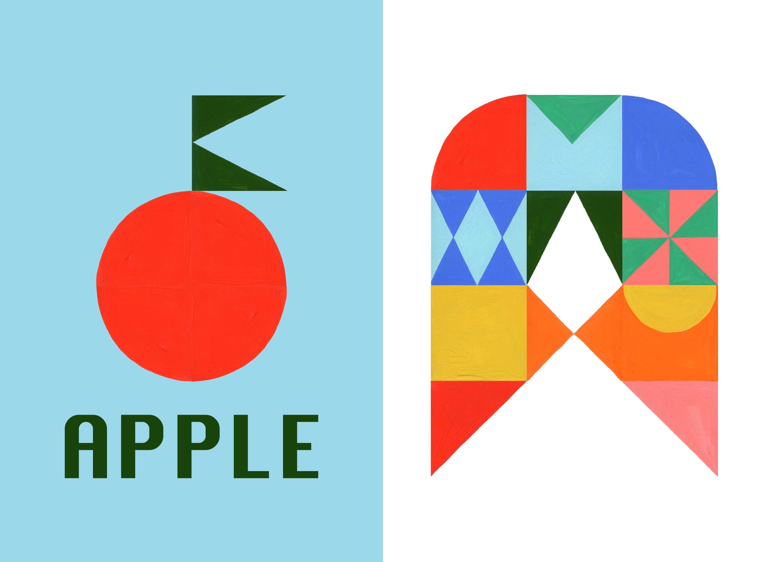 Illustrated alphabet book for children