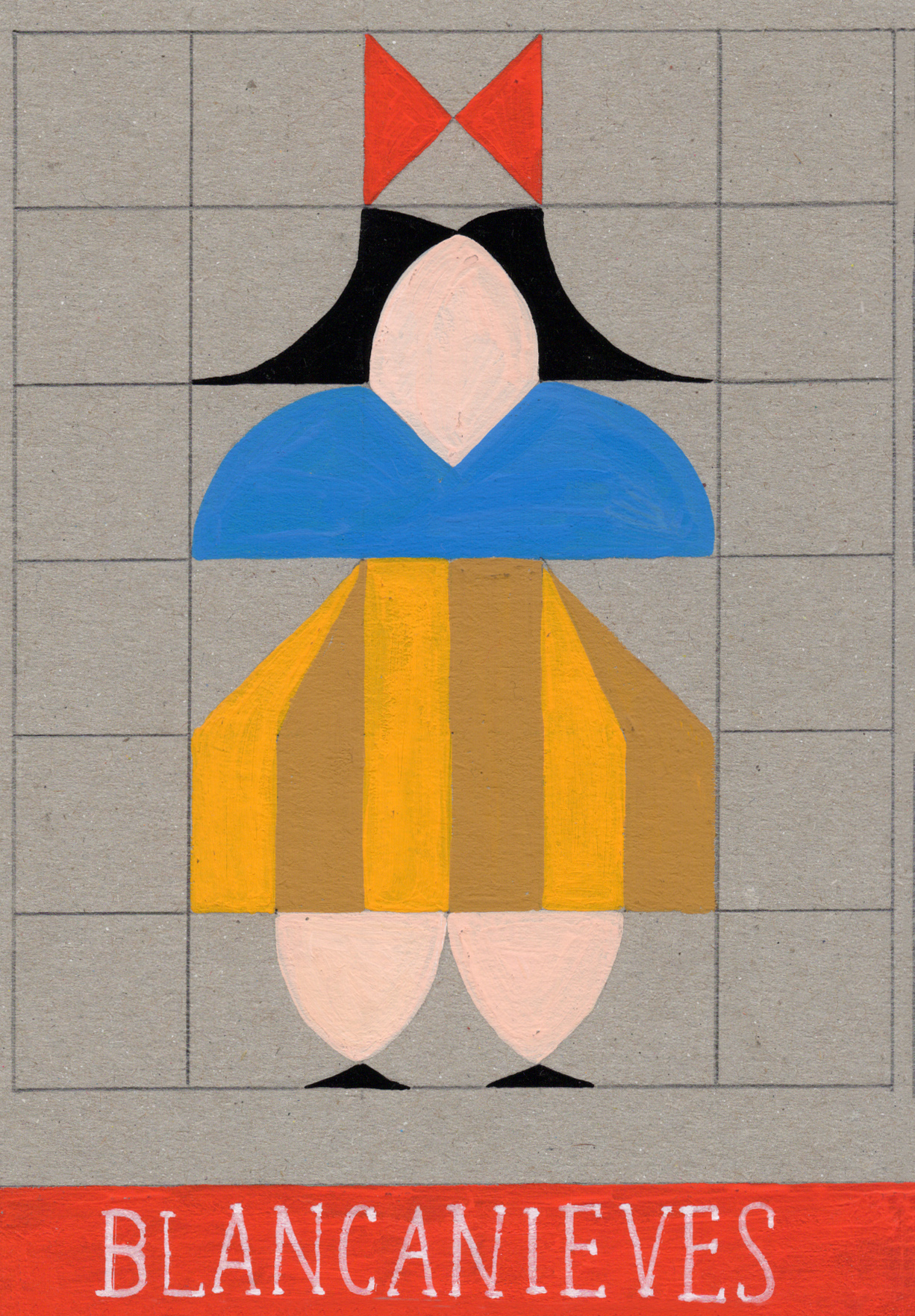 Shapes in Fabula. Gouache Illustration
