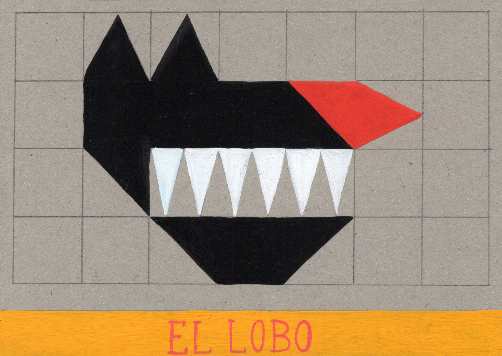 Shapes in Fabula. Gouache Illustration
