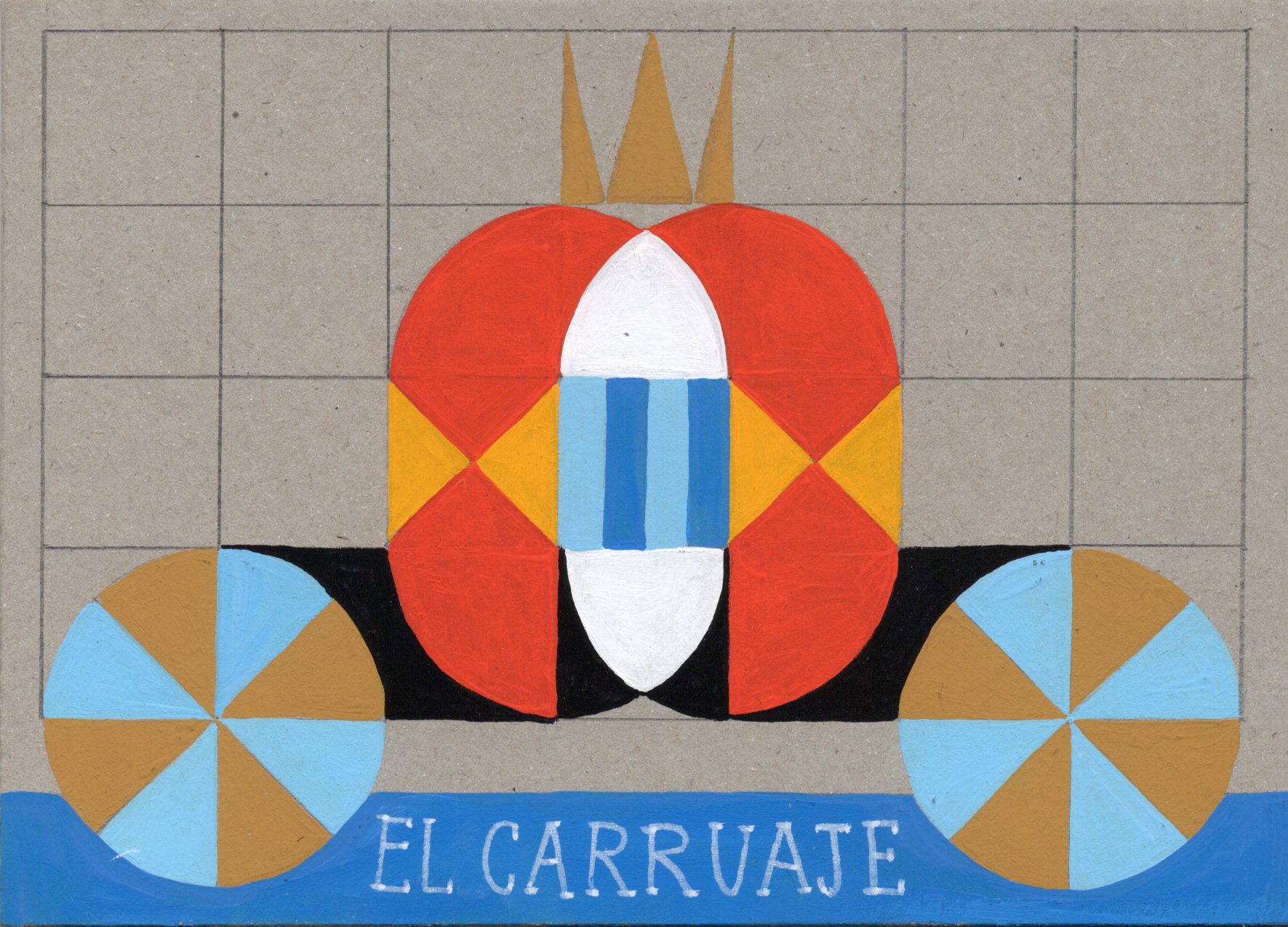 Shapes in Fabula. Gouache Illustration