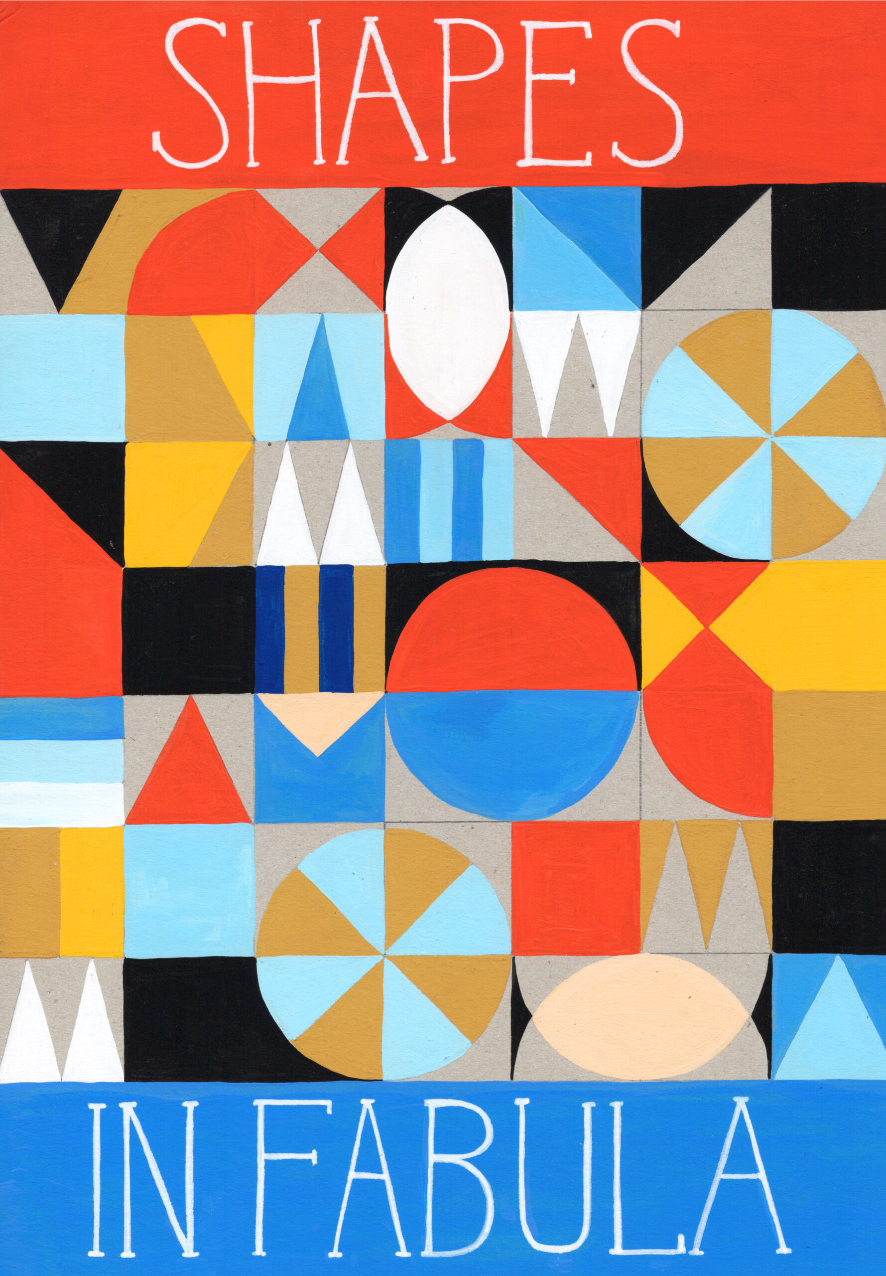 Shapes in Fabula. Gouache Illustration